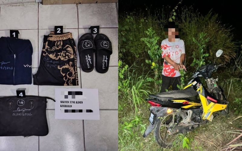 Suspek curi motosikal ditahan, motosikal dirampas semula