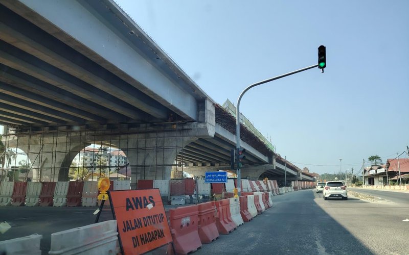 Penutupan penuh laluan di persimpangan ‘flyover’ Panji selama 6 hari