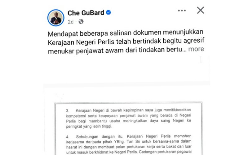 Kerajaan Perlis buat laporan polis nafi kebocoran maklumat