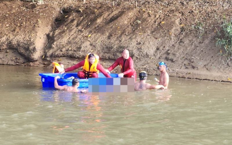 Remaja lelaki 14 tahun lemas ketika mandi sungai