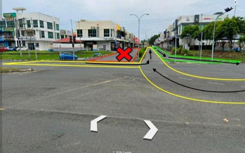 Penutupan jalan masuk Bandar Prima selama 4 hari bermula 11 April