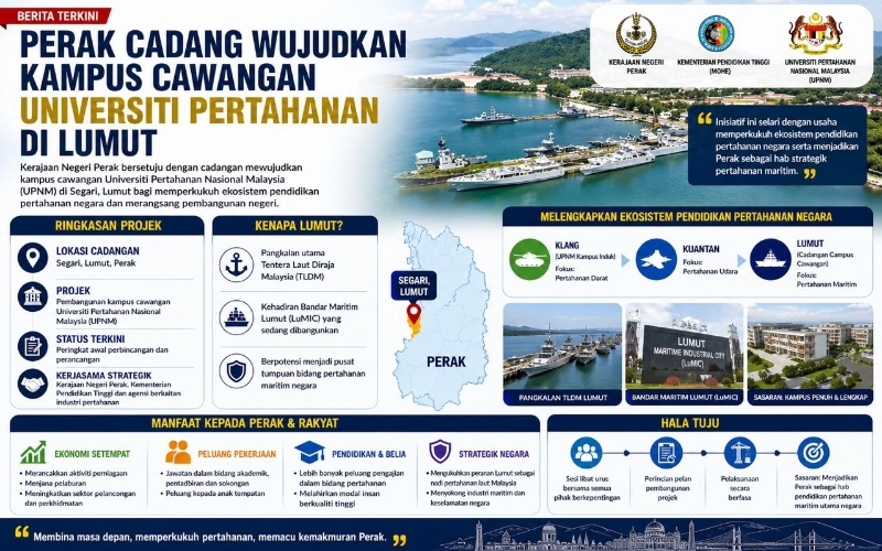 Lumut bakal jadi hab pertahanan maritim, kampus UPNM dirancang