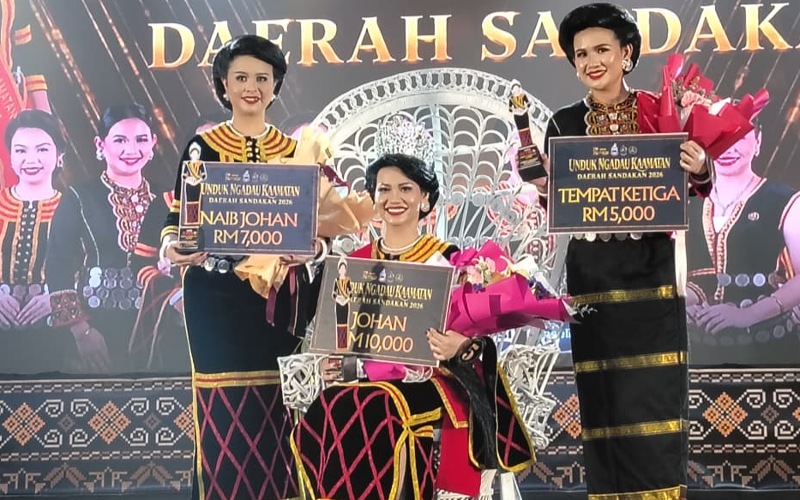Ceelecia dinobat Unduk Ngadau peringkat daerah Sandakan 2026