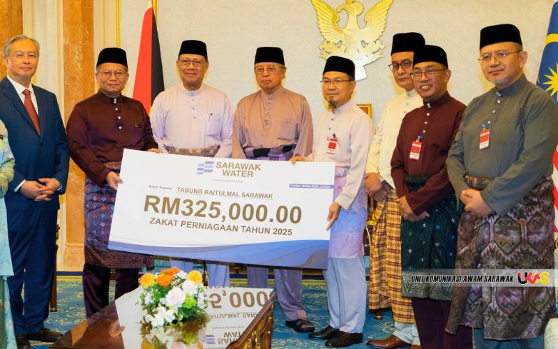 Sarawak Water tunai tanggungjawab, serah zakat perniagaan RM325,000 kepada Baitulmal
