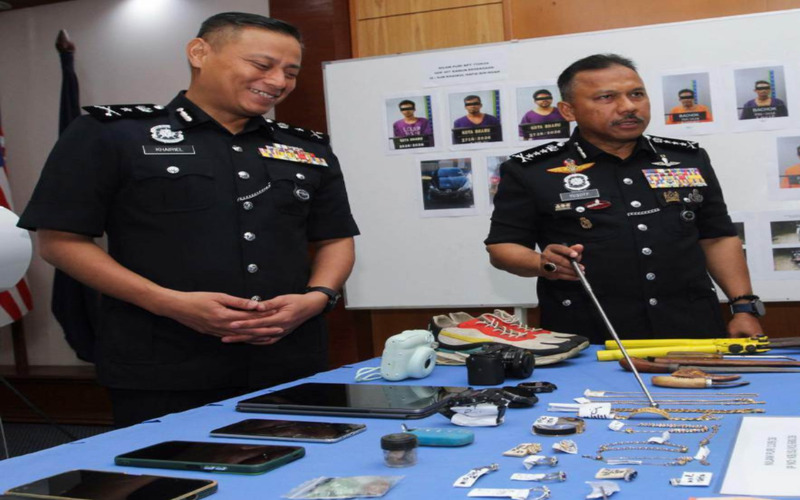 Sindiket pecah rumah siang hari tumpas, tiga lelaki ditahan