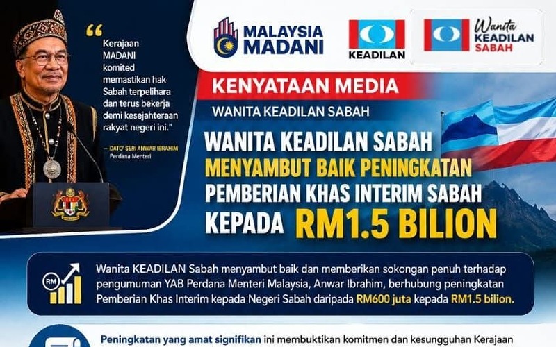 RM1.5 bilion cerminkan komitmen Kerajaan MADANI pelihara hak Sabah