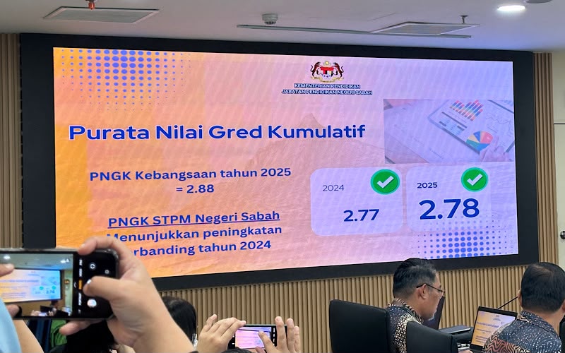 Keputusan STPM 2025 Sabah catat peningkatan prestasi