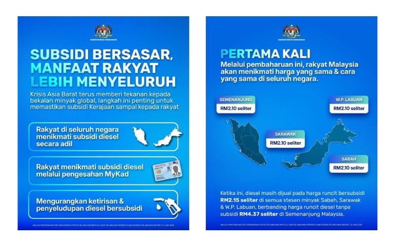 Rakyat Sabah puji langkah seragamkan harga diesel seluruh negara