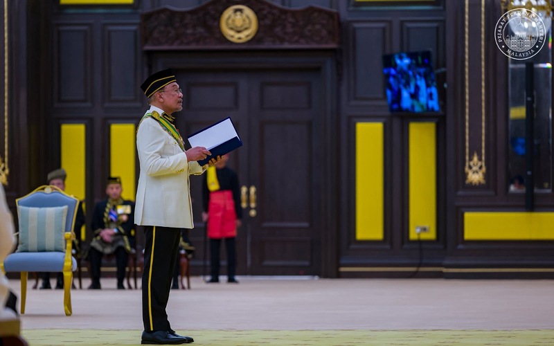 Anwar junjung kasih kebijaksanaan Agong, tegaskan komitmen perkukuh demokrasi