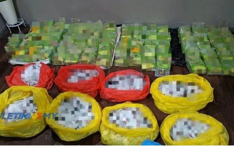 Dadah RM57 juta cuba diseludup ke negara jiran gagal, dua ditahan