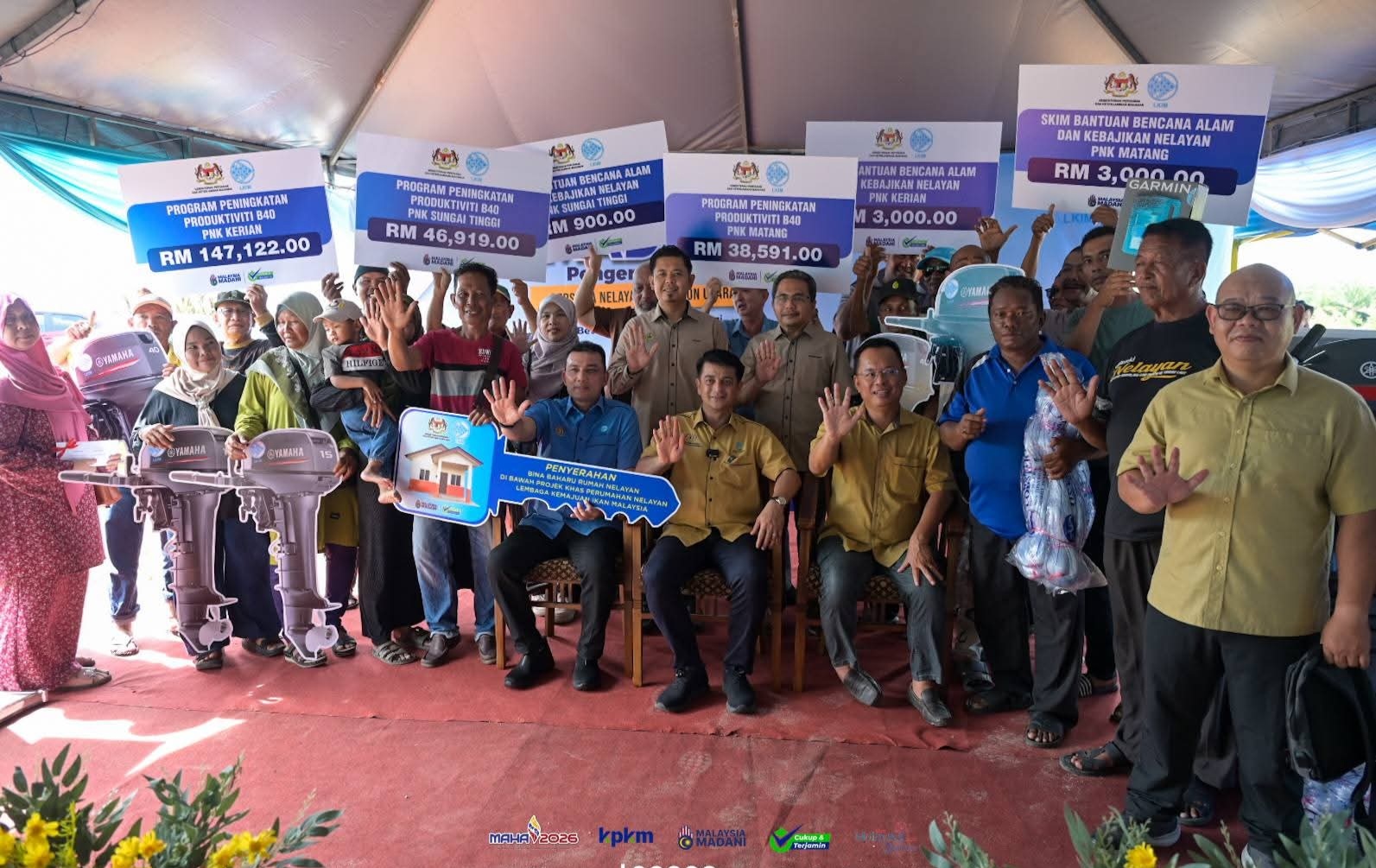LKIM salur bantuan RM467,532 perkasa nelayan Perak Zon Utara