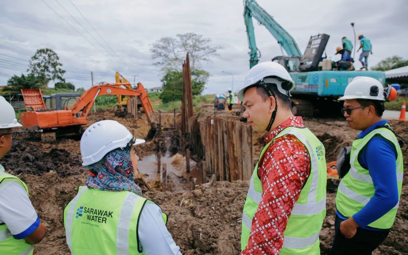 Kerja baik pulih paip utama dipergiat, bekalan air Miri dijangka pulih segera
