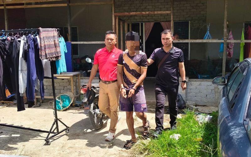 Sorok syabu dalam beg silang, lelaki 28 tahun dicekup di Kabong