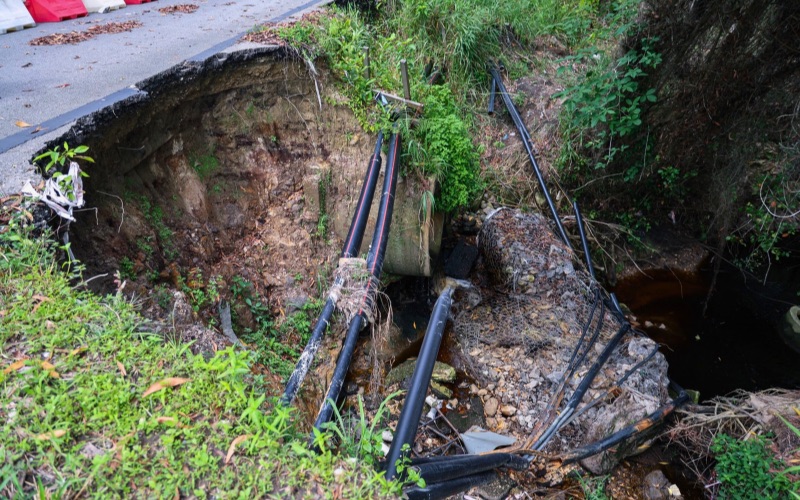 Kerosakan serius, Jalan Lapangan Terbang Miri perlukan peruntukan khas