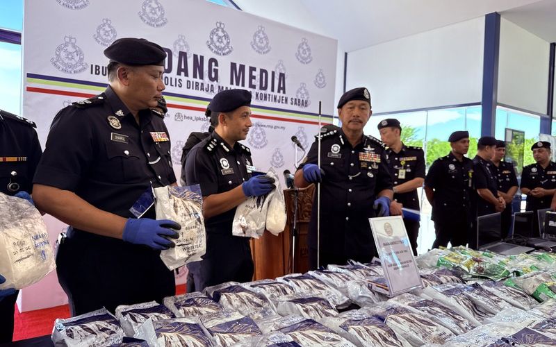 Polis Sabah tumpaskan sindiket dadah, rampas syabu hampir RM8 juta
