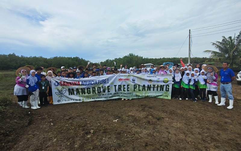 100 wakil agensi, pelajar sekolah tanam pokok bakau sebagai inisiatif lindungi pesisir pantai
