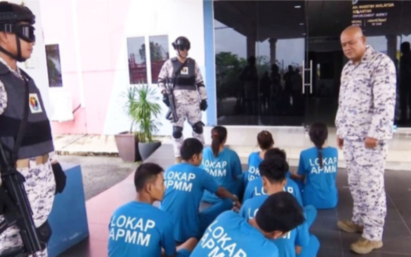 Laluan laut jadi pilihan, lapan PATI ditahan