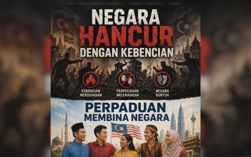 Negara hancur dengan kebencian