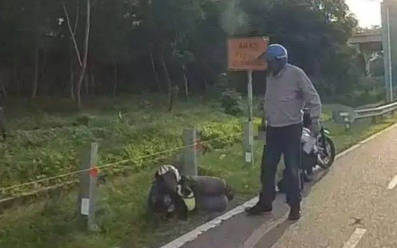 Jurujual mengaku salah tetak penunggang motosikal di Lebuhraya Persekutuan