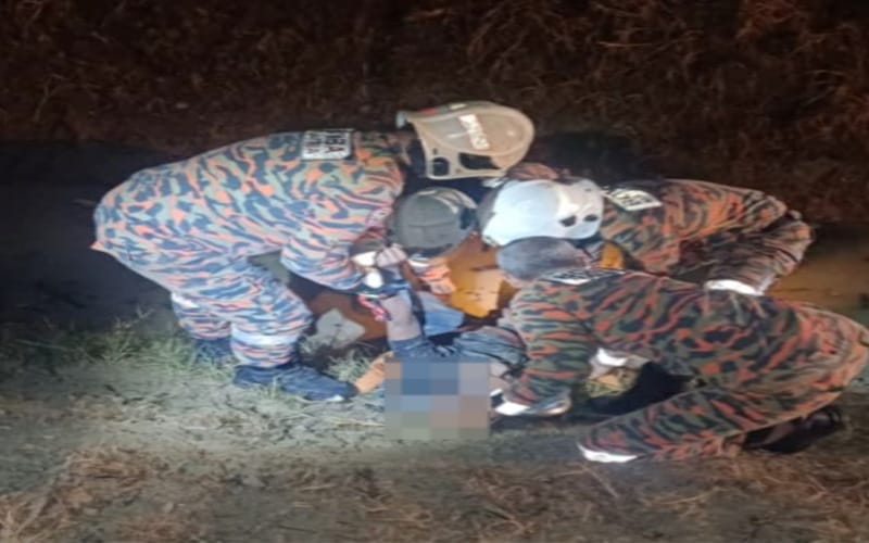 Lelaki Orang Asli maut, wanita cedera, motosikal masuk parit