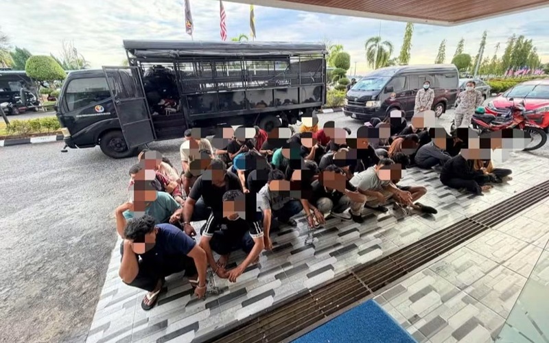 Tekong agresif rempuh bot Maritim empat kali, 41 PATI ditahan
