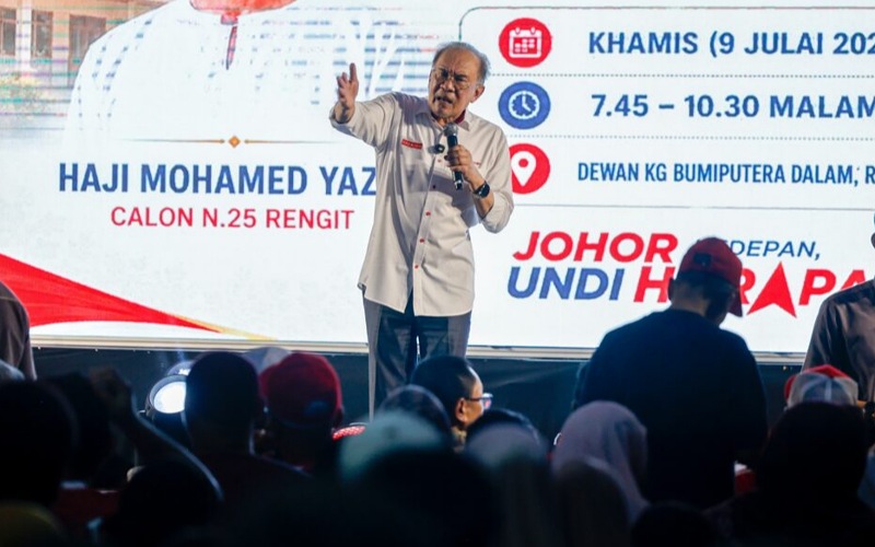 Anwar ucap tahniah kepada BN, jamin pembangunan Johor kekal jadi keutamaan
