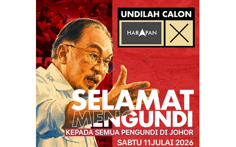 Anwar seru Bangsa Johor pilih kepimpinan amanah, tolak politik kebencian