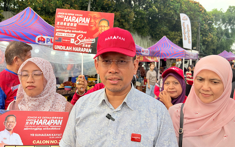 Sambutan pengundi DUN Larkin positif, Suhaizan seru keluar mengundi awal