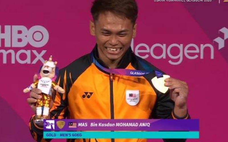 Aniq ‘angkat’ pingat emas pertama negara di Sukan Komanwel Glasgow