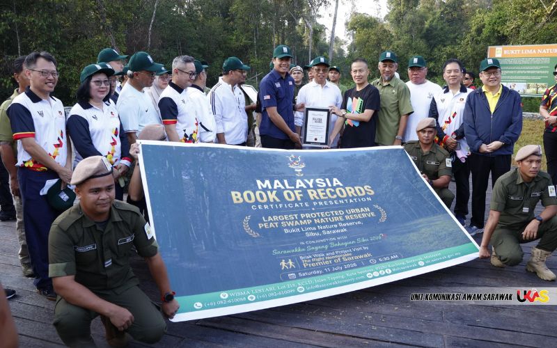 Bukit Lima Nature Reserve catat rekod Malaysia, taman hutan paya gambut bandar terbesar
