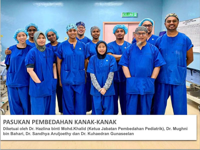 Pembedahan pisahkan kembar siam Pygopagus berjaya, bayi kini stabil
