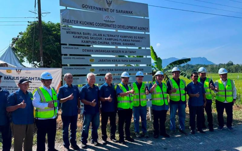 Projek jalan alternatif RM7.9 juta perkukuh rangkaian infrastruktur luar bandar di Serian