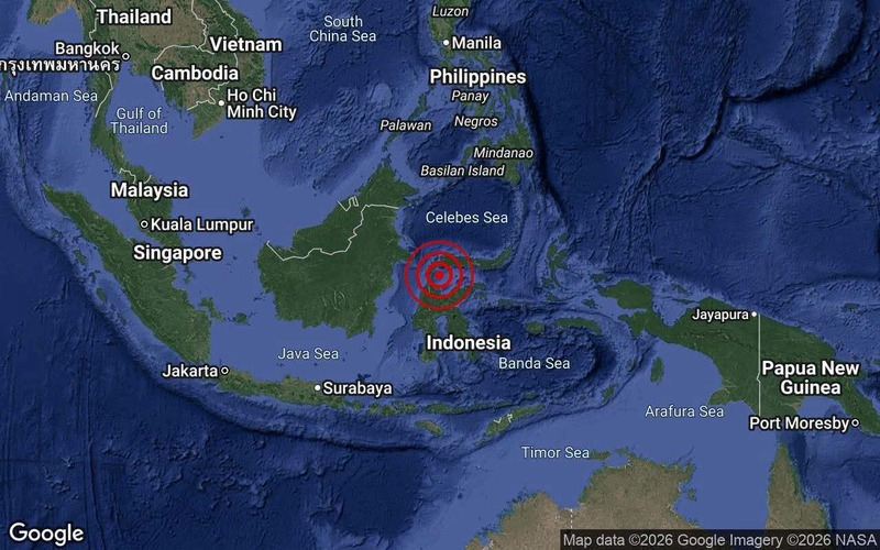Gempa bumi 6.1 magnitud di Sulawesi Indonesia, Pantai Timur Sabah rasai gegaran