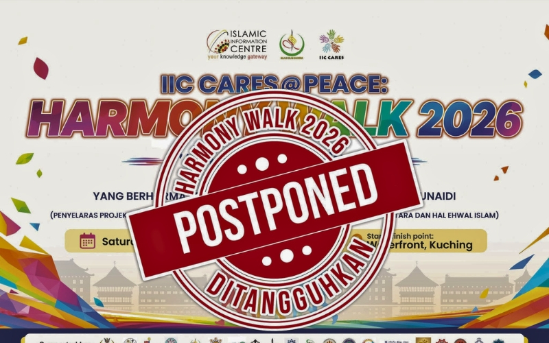 Harmony Walk 2026 di Kuching Waterfront ditangguh akibat kualiti udara merosot