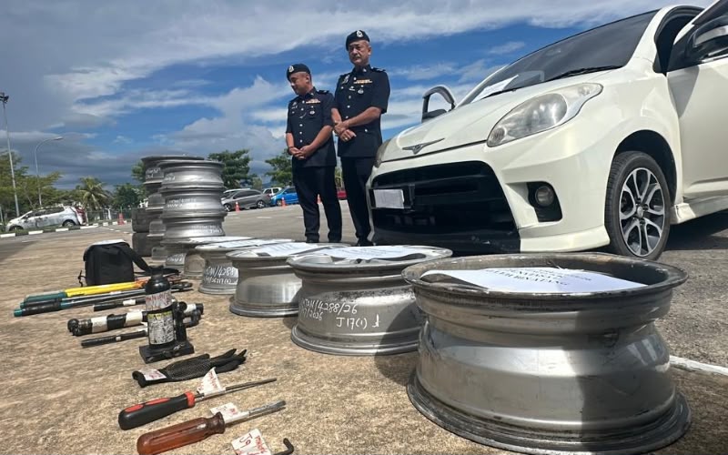Polis tumpaskan ‘Geng Andy’, selesai 10 kes curi rim kenderaan