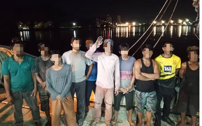 10 kru warga asing gagal kemuka dokumen, vesel nelayan ditahan Maritim Malaysia