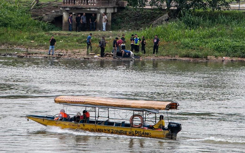Mayat wanita dalam beg di Sungai Perak, dipercayai dibunuh