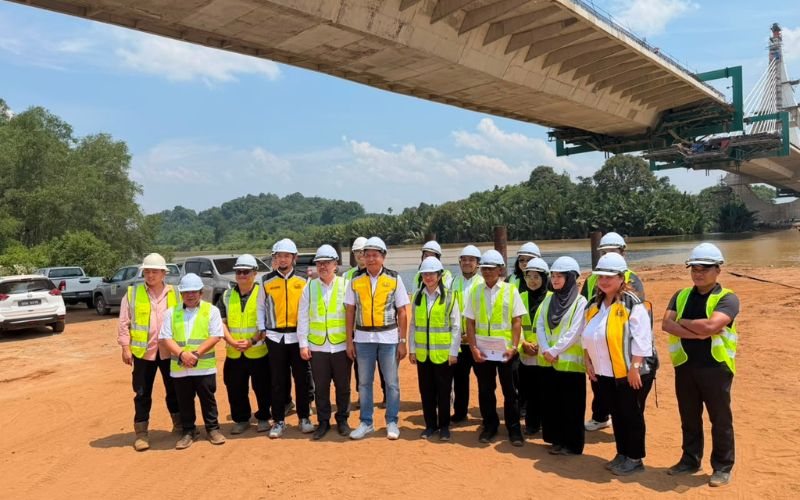 Jambatan Sungai Limbang Kedua 90 peratus siap