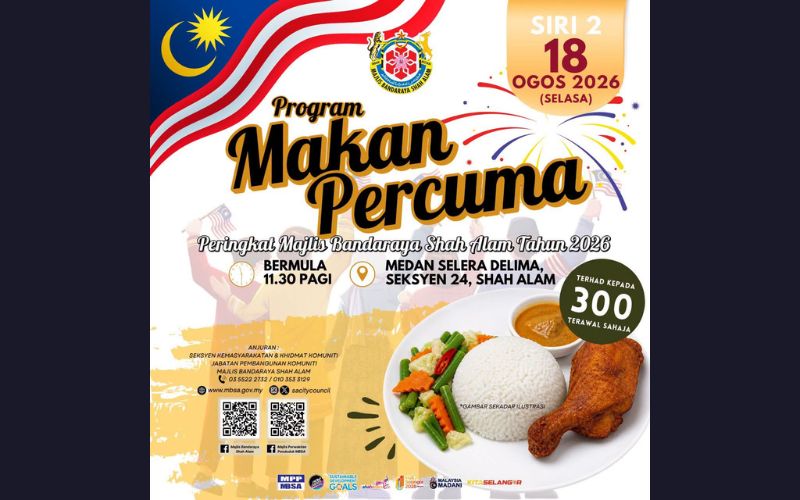 MBSA sedia 300 hidangan percuma di Seksyen 24 esok