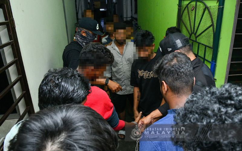Operasi serentak seluruh negara, 1,043 warga asing ditahan