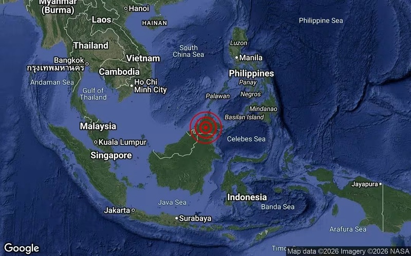 Gempa bumi lemah magnitud 3.3 gegar Kuamut