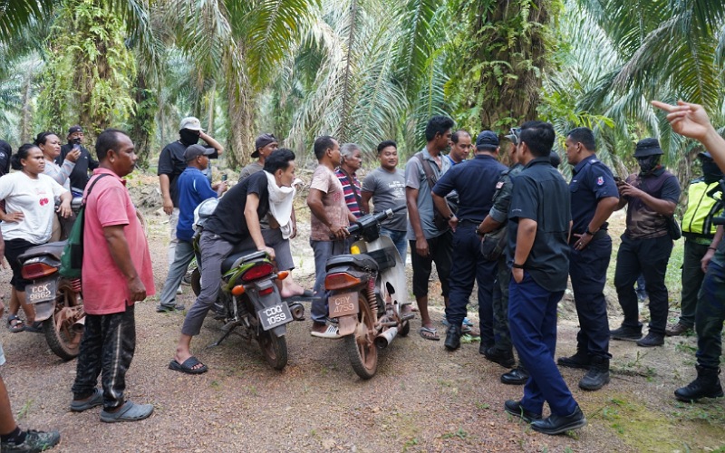 Lima ditahan ganggu tugas penguat kuasa di Tasek Bera