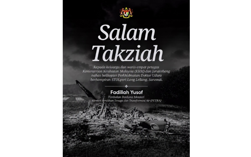 TPM Fadillah zahir takziah nahas helikopter di Long Lellang