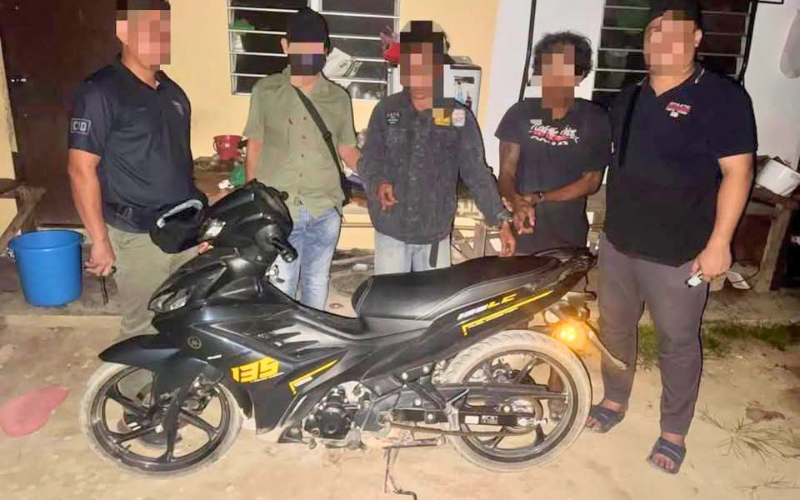 Dua lelaki warga asing positif dadah ditahan kes curi motosikal