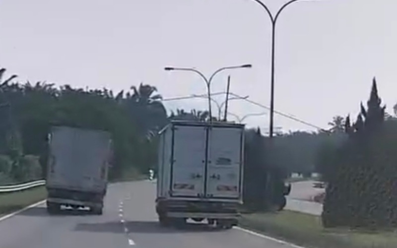 Polis tahan dua pemandu lori, ‘dashcam’ papar pemanduan bahaya