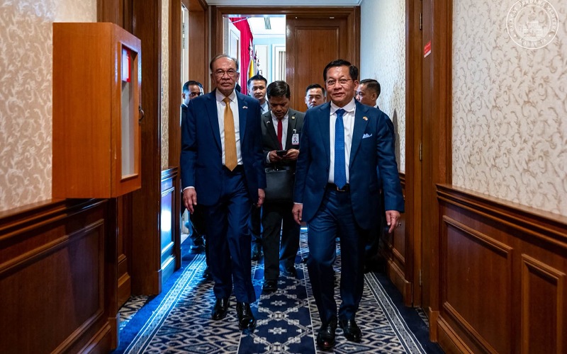 Isu pelarian Myanmar antara tumpuan pertemuan Anwar, Min Aung Hlaing