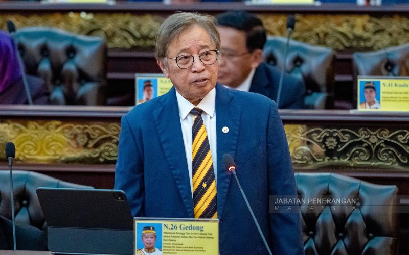 Hasil Sarawak 2026 diunjur RM13.57 bilion, pemberian khas Persekutuan naik RM1.5 bilion