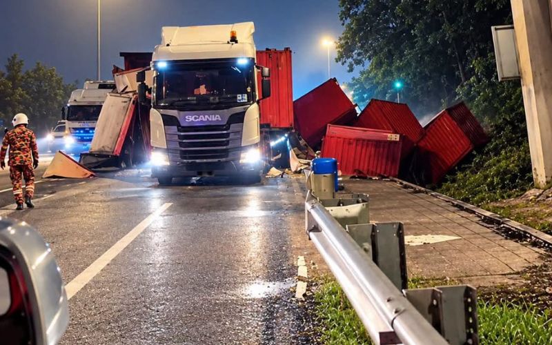 Lori hilang kawalan, anggota JPJ maut ketika periksa kenderaan