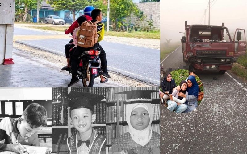 Dua adik maut di lokasi, abang meninggal dunia dalam perjalanan ke hospital